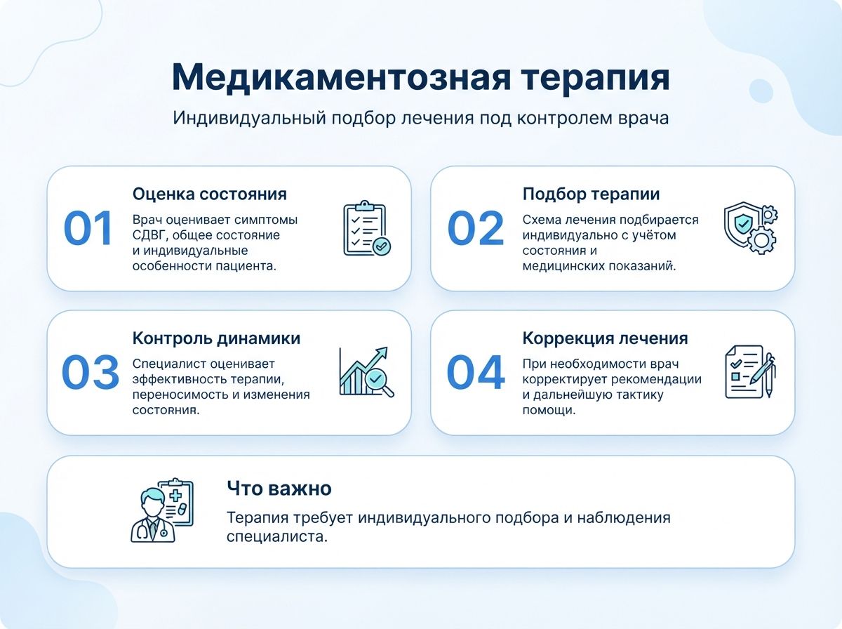 Лечение СДВГ в Тобольске у детей и взрослыхинфографика